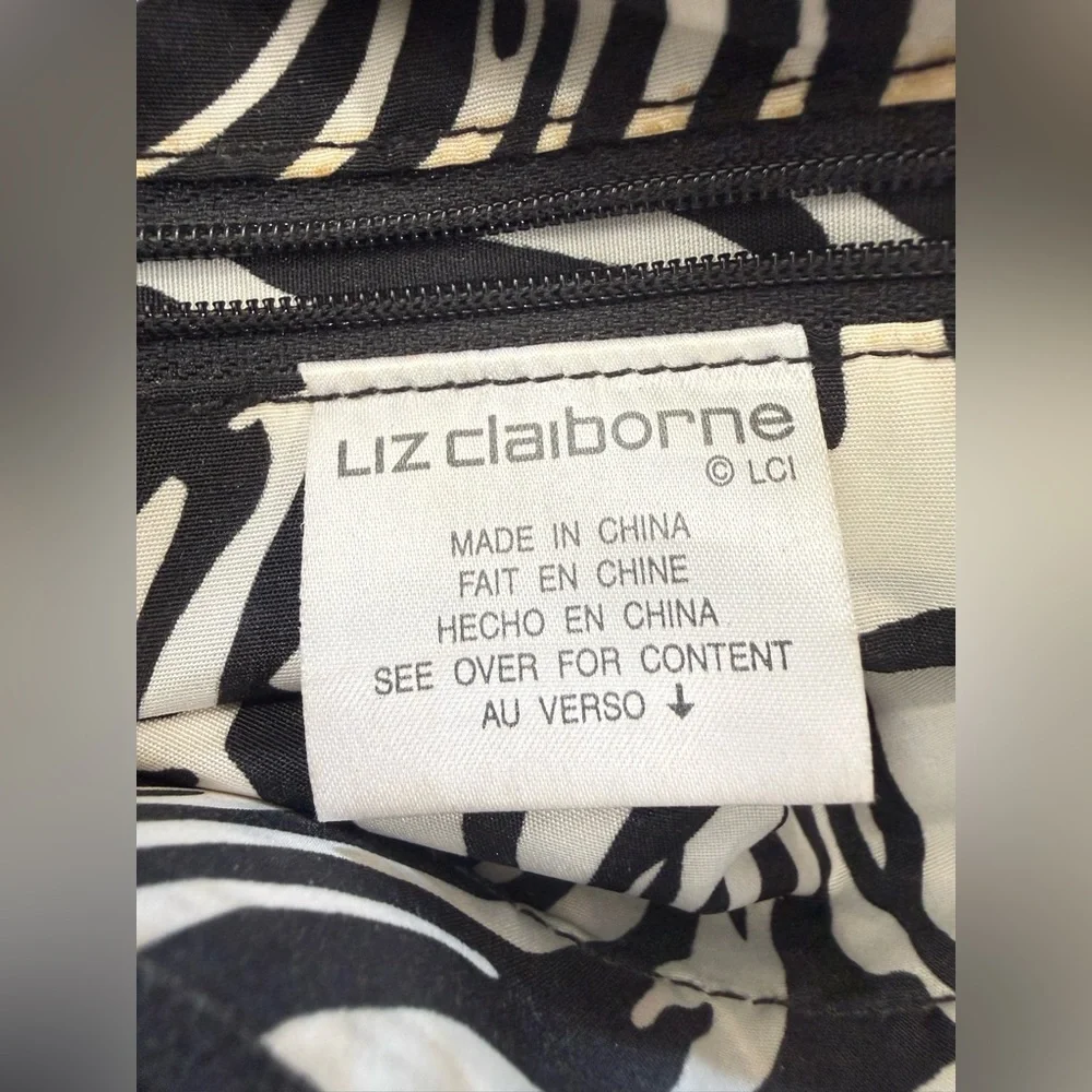 Liz Claiborne Black Crochet Purse Lined